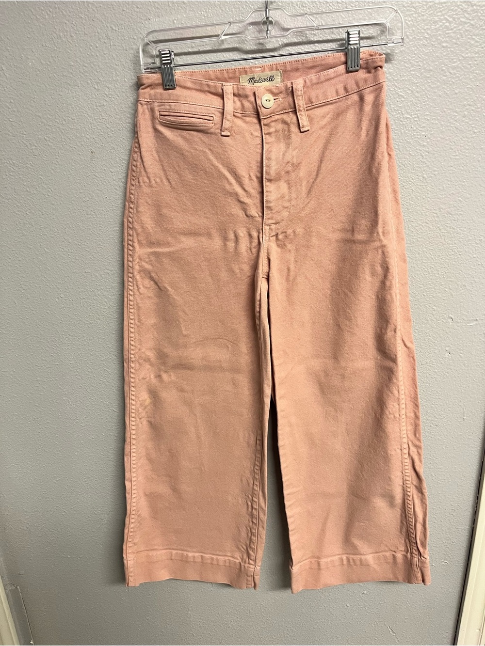 Madewell Blush High-Waist Wide Leg Jeans